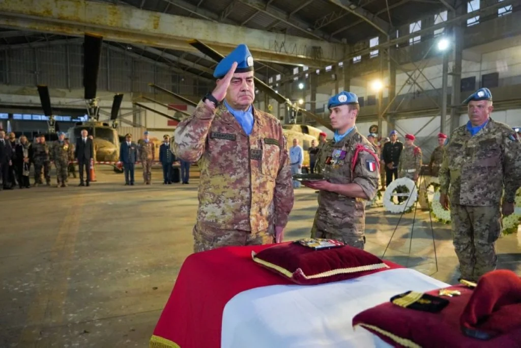 UNIFIL honors slain French peacekeeper at Beirut ceremony