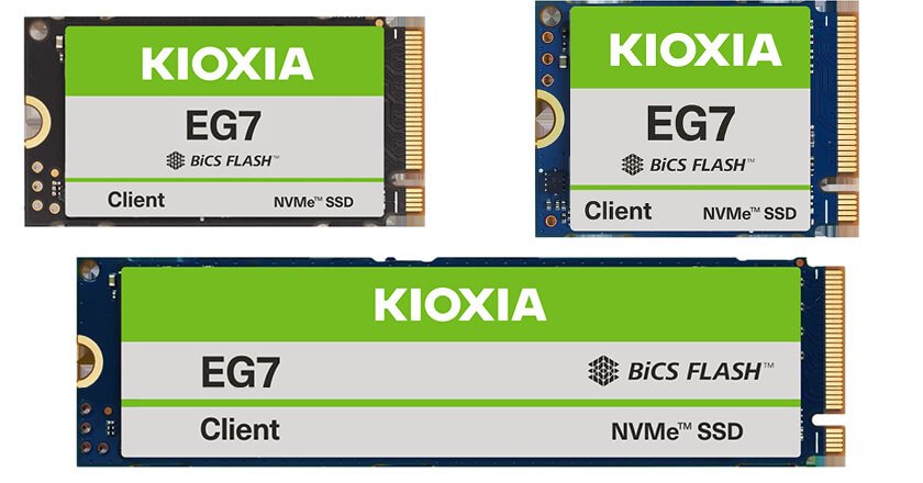 KIOXIA unveils value-oriented QLC-based EG7 Series SSDs