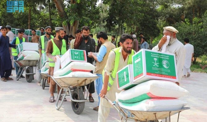 KSrelief Distributes 574 Food Baskets in Kabul Province, Afghanistan