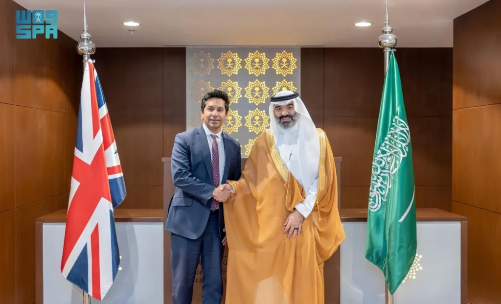Alswaha, UK PM’s Chief Advisor discuss strengthening partnership in digital economy and AI