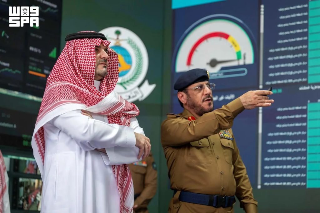 Interior Minister Inspects Civil Defense Units in Mina