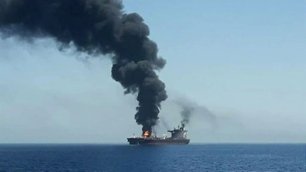 Vessel catches fire off Oman, all 24 crew members ‘safe’