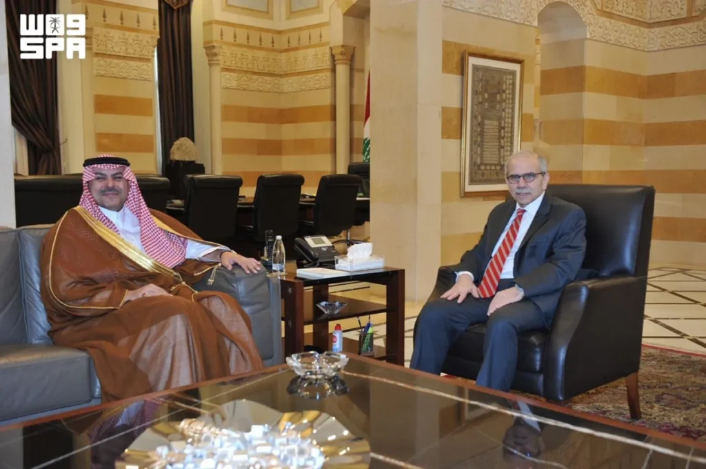 Lebanese PM receives new Saudi ambassador to Lebanon