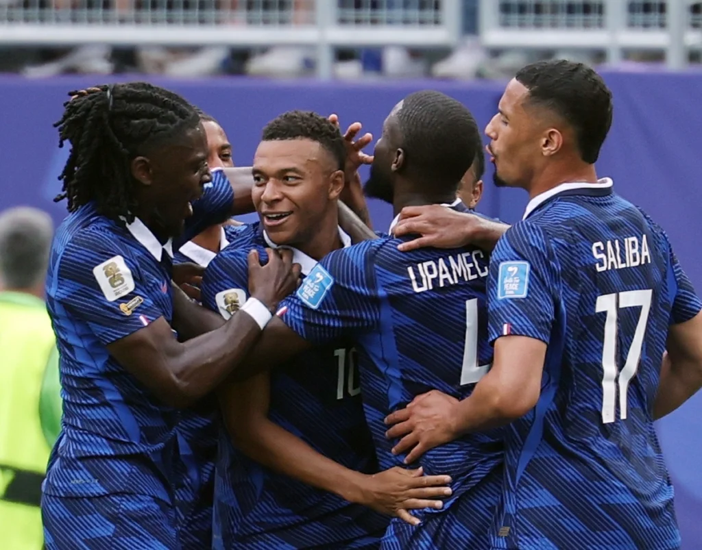 Mbappé scores twice to move level with Klose on World Cup scoring list