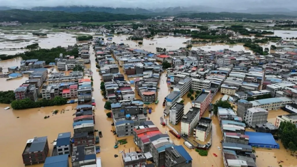 Typhoon triggers floods and rare tornadoes in China, leaving 17 dead and hundreds injured