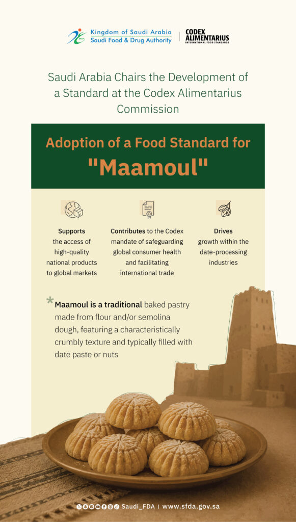 Saudi Arabia’s New International Achievement for Traditional Foods: Codex Alimentarius Commission Adopts Maamoul Standard