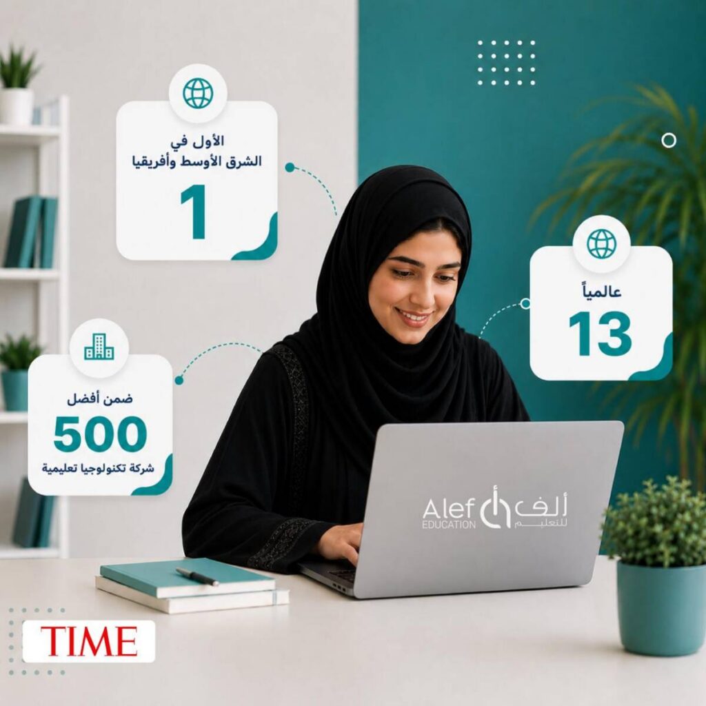 Alef Education Ranked No 1 EdTech Company in MEA, 13th Globally by TIME World’s Top EdTech Companies 2026 List