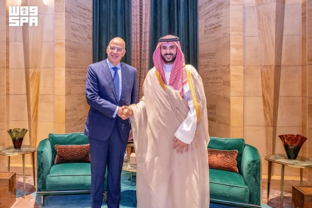Saudi, Greek defense ministers meet to discuss enhancing defense partnership